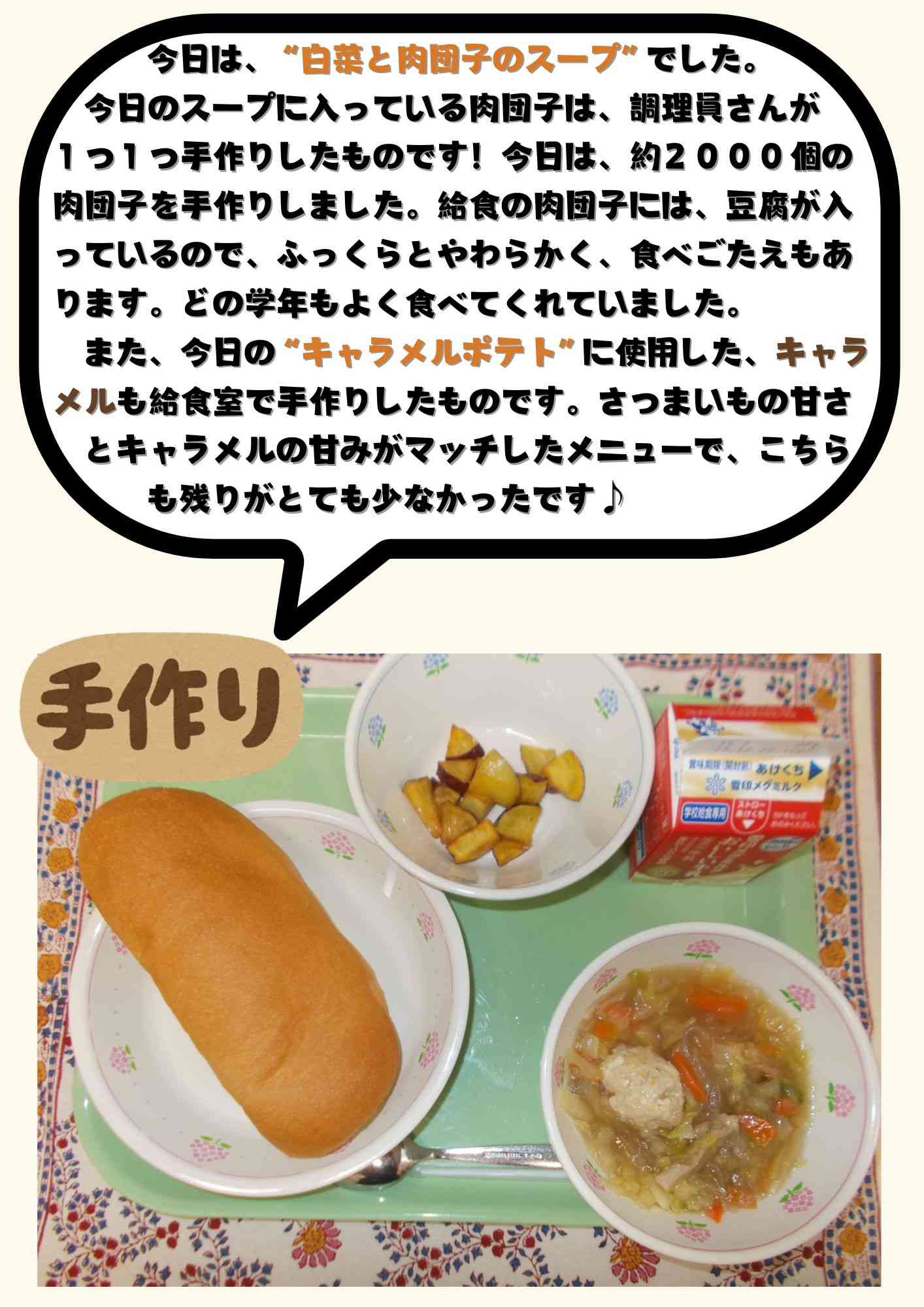 １２．１５　白菜と肉団子のスープ (1)