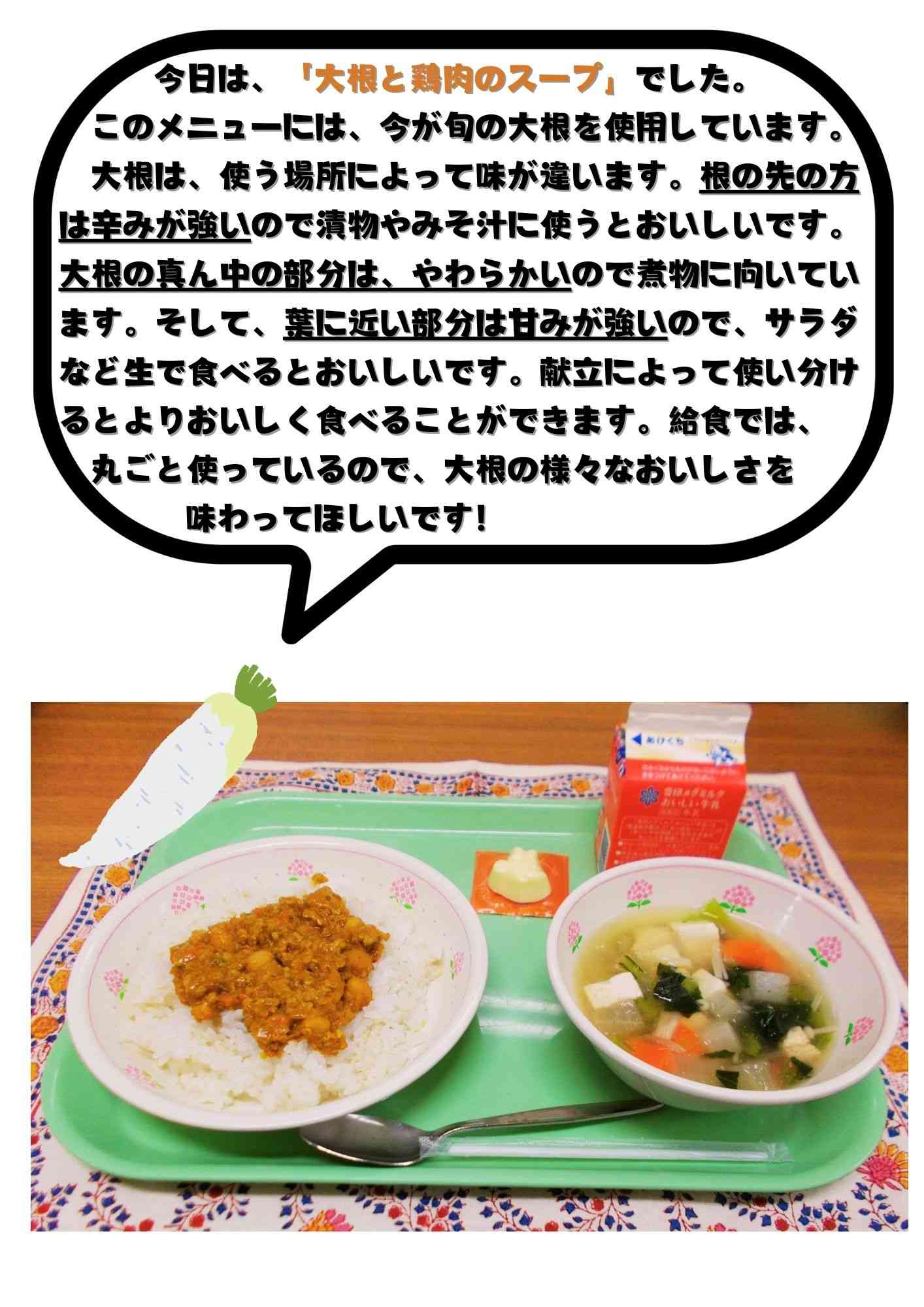 1.2２　大根と鶏肉のスープ (1)